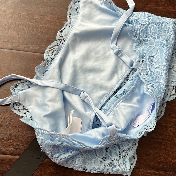 Love For Humanity Blue Lace Crop Top - Picture 6 of 8